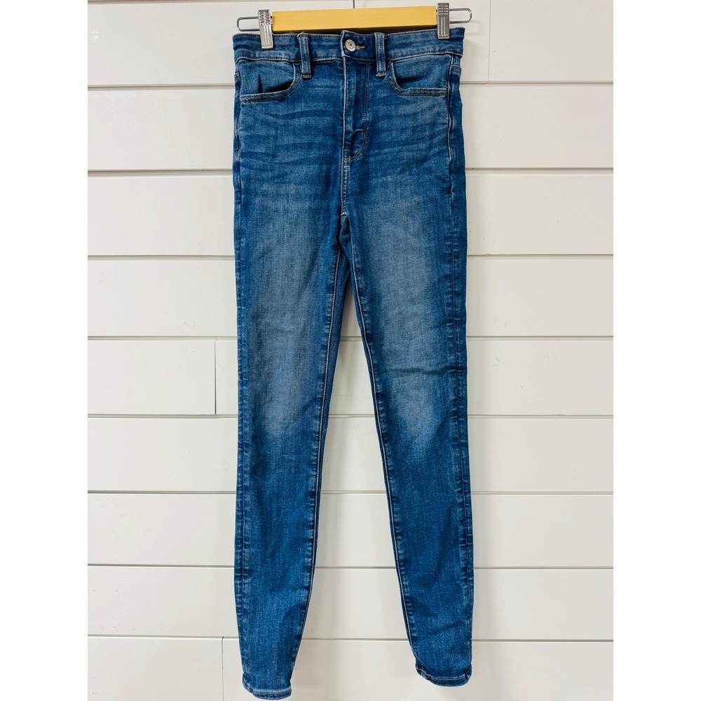 American Eagle Ne(x)t Level Stretch High Rise Skinny Jeans Blue Size 00 Regular